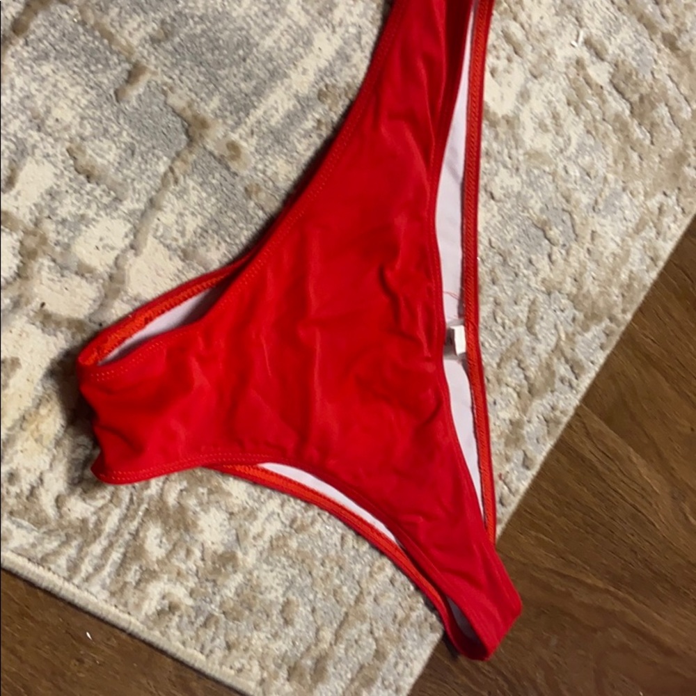 Red Cheeky swim bottoms!